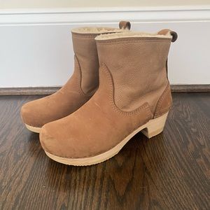 No. 6 Pull on Clog Boot Shearling Bootie